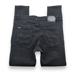 Serenade Mens Skinny Jeans 36x32 Black Denim Slim Fit Five Pocket Casual Pants